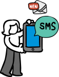 Mobile Marketing freehand drawings